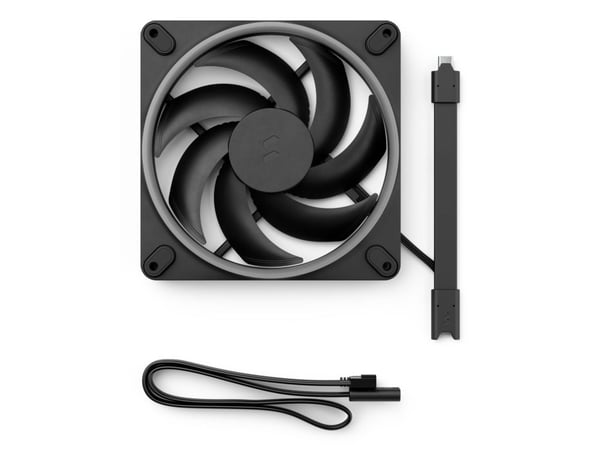 Fractal Design Momentum 14 RGB, vifte, 14 cm, 350 o/min, 1800 o/min, 126,6 m³/t, Sort