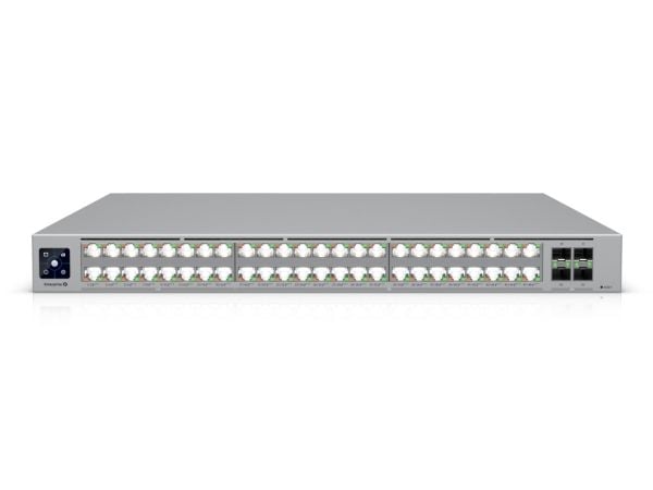 Ubiquiti UniFi ECS-48-PoE, Administreret, L2/L3, 10G Ethernet (100/1000/10000), Strøm over Ethernet (PoE), Stativ-montering, 1U