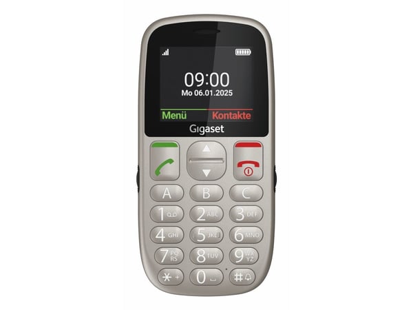 Gigaset GL395, Menu, Single SIM, 5,59 cm (2,2"), 0,3 MP, 800 mAh, Harmaa