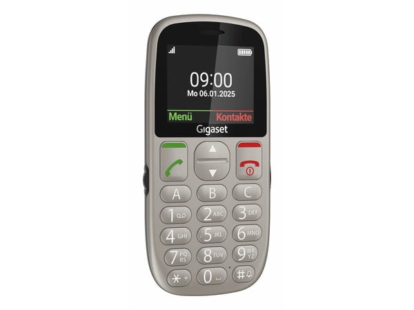 Gigaset GL395, Menu, Single SIM, 5,59 cm (2,2"), 0,3 MP, 800 mAh, Harmaa