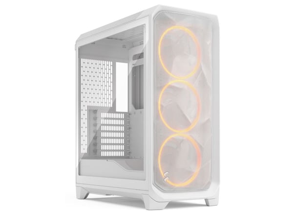 Fractal Design Meshify 3 RGB - Tower - utvidet ATX (E-ATX) - ingen strømforsyning (ATX) - hvit TG-klar fargetone - USB/lyd