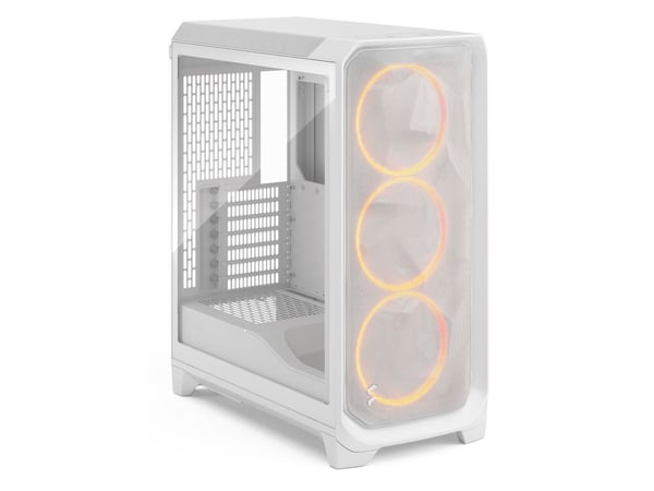 Fractal Design Meshify 3 RGB - Tower - utvidet ATX (E-ATX) - ingen strømforsyning (ATX) - hvit TG-klar fargetone - USB/lyd