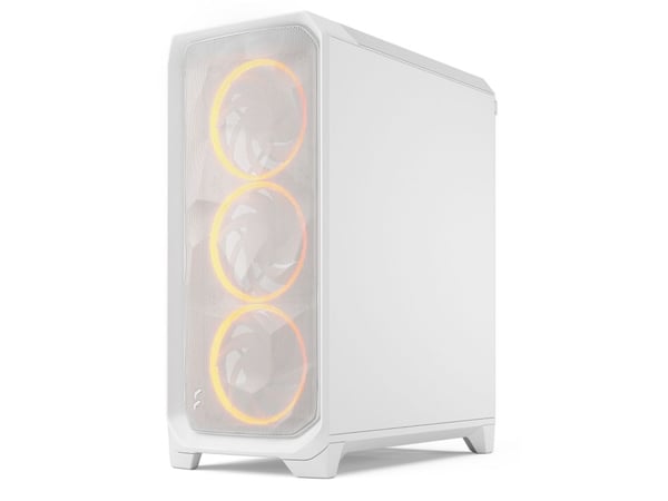 Fractal Design Meshify 3 RGB - Tower - utvidet ATX (E-ATX) - ingen strømforsyning (ATX) - hvit TG-klar fargetone - USB/lyd