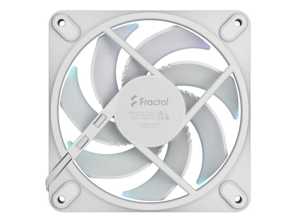 Fractal Design Momentum 12 RGB - Kabinettvifte - 120 mm - hvit