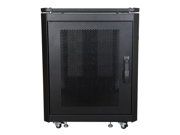 Lanview by Logon - Rack skap - 600 x 1000 mm, server line - med 4 kjølevifter - free-standing - svart, RAL 9005 - 12U - 19"