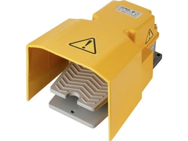 TRU COMPONENTS XF-502 Fodkontakt 250 V/AC 15 A 1 pedal med beskyttelsesdæksel 1 x sluttekontakt, 1 x brydekontakt 1 stk
