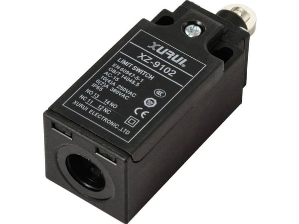TRU COMPONENTS XZ-9/102 endestoppbryter 250 V/AC 10 A rulleplunger IP65, 1 stk