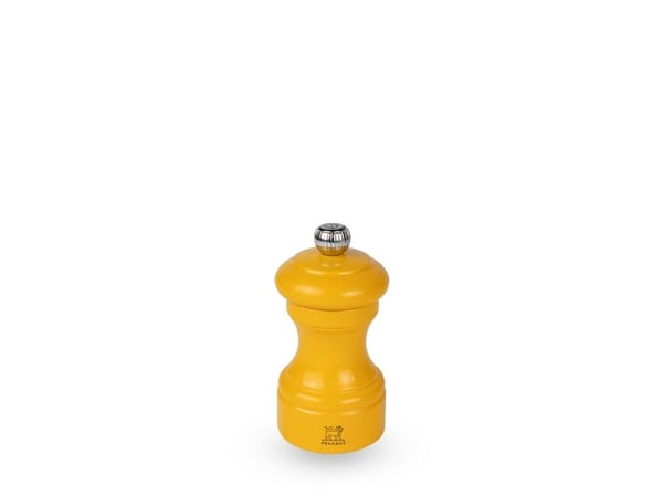 Peugeot Bistro, Pepparkvarn, Gul, Trä, Rostfritt stål, 100 mm, Frankrike