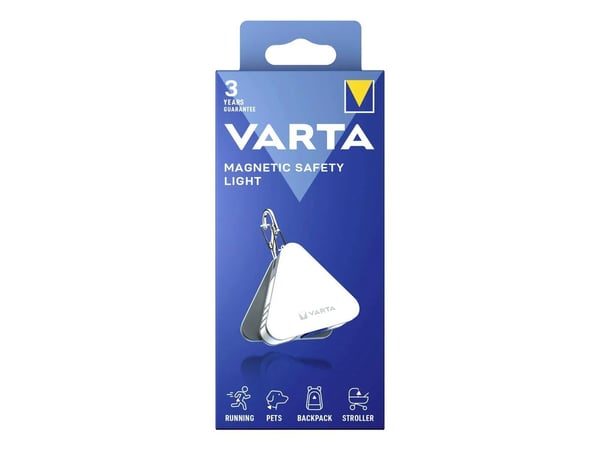 Varta 16621 101 121, Magnetiskt säkerhetsljus, Vit, Polyvinylklorid (PVC), Löpning, Inget mönster, LED - SOLO