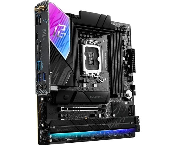 ASRock Phantom Gaming B860M LIGHTNING WIFI - Hovedkort - micro ATX - LGA1851-sokkel - B860 Chipset - USB4, USB-C 3.2 Gen2, USB 3.2 Gen 2, USB 3.2 G...