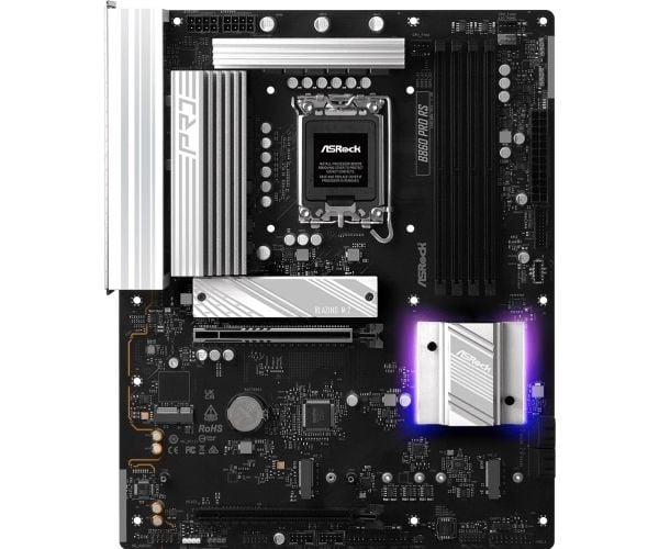 ASRock B860 PRO RS - Hovedkort - ATX - LGA1851-sokkel - B860 Chipset - USB-C 3.2 Gen 2x2, USB-C 3.2 Gen2, USB 3.2 Gen 2, USB 3.2 Gen 1 - 2.5 Gigabi...