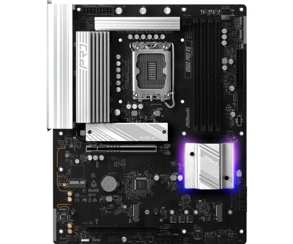 ASRock B860 PRO RS - Hovedkort - ATX - LGA1851-sokkel - B860 Chipset - USB-C 3.2 Gen 2x2, USB-C 3.2 Gen2, USB 3.2 Gen 2, USB 3.2 Gen 1 - 2.5 Gigabi...