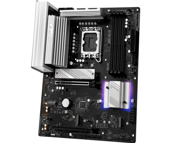 ASRock B860 PRO RS - Hovedkort - ATX - LGA1851-sokkel - B860 Chipset - USB-C 3.2 Gen 2x2, USB-C 3.2 Gen2, USB 3.2 Gen 2, USB 3.2 Gen 1 - 2.5 Gigabi...