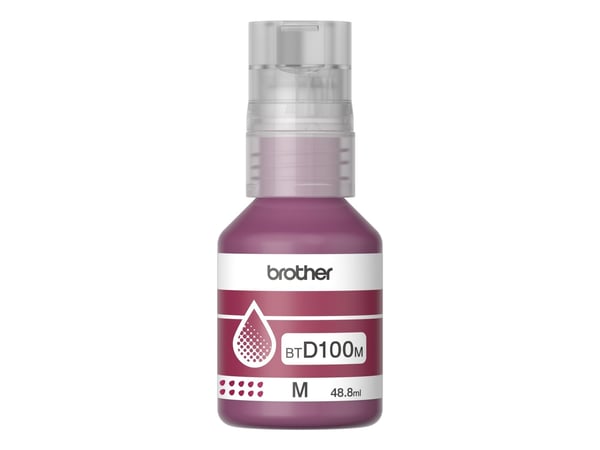 Brother BTD100M - 48.8 ml - høykapasitets - magenta - original - hengeboks - blekkrefill - for Brother DCP-T530DW, DCP-T730DW, MFC-T930DW