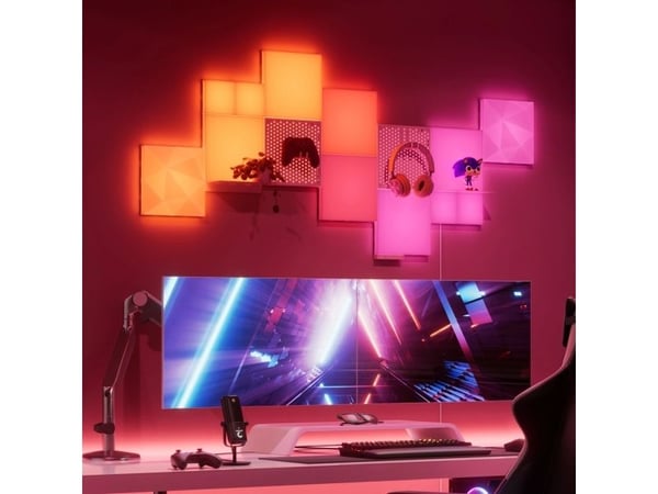 Nanoleaf Blocks Combo Starter Kit - lette paneler (10 stykker, 1 kontroller)