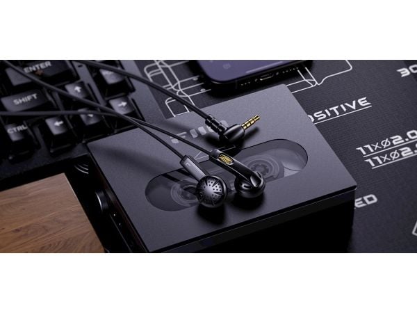 FiiO JF11, Koblet med ledninger (ikke trådløs), 20 - 20000 Hz, Musikk, 14,5 g, Hodetelefoner, Sort