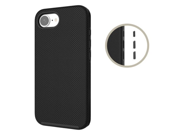 JT BERLIN Pankow Solid, Mobilskal, Apple, iPhone 16E, 15,4 cm (6.06"), Svart