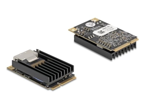 Delock - Nettverksadapter - PCIe Mini Card lav profil - Gigabit SFP x 2
