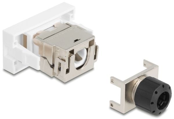 Delock Easy 45 -moduuli RJ45-pistorasiaan LSA Cat.6A 180° ilman työkaluja
