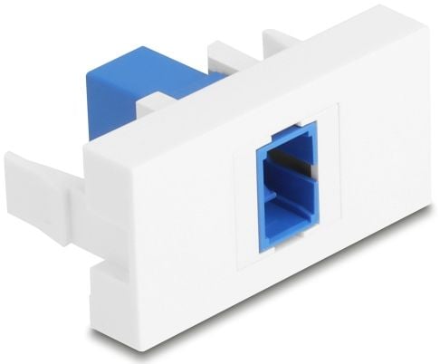 Delock Easy 45 Moduuli SC Simplex Buchse zu SC Simplex Buchse blau / valkoinen