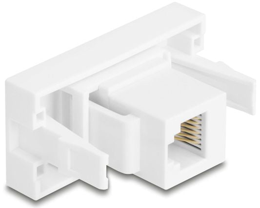 Delock Easy 45 -moduuli RJ12 naaras RJ12 naaras UTP valkoinen