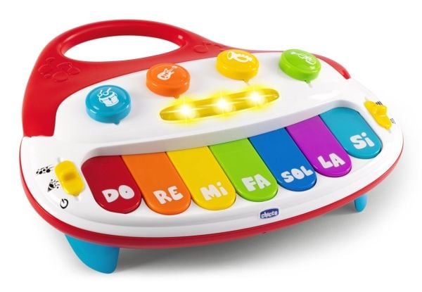 Chicco 00012242000000, Musikalsk leke, Tønne, Gitar, Piano, Trompet, Fiolin, 1 år, AA, 800 g, Blå, Grønn, Oransje, Lilla, Rød, Hvit, Gult
