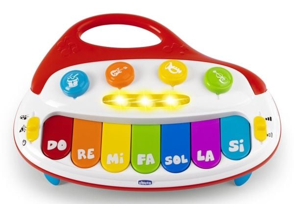 Chicco 00012242000000, Musikalsk leke, Tønne, Gitar, Piano, Trompet, Fiolin, 1 år, AA, 800 g, Blå, Grønn, Oransje, Lilla, Rød, Hvit, Gult