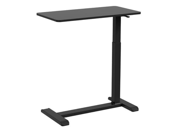 Gembird TVS-DESK-02-BK, Rett, Rektangulær form, Sponplate, Hjemme kontor, Kontor, Sort, Sort