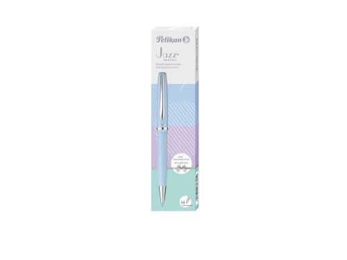 Pelikan Jazz Pastel K36, Klipsi, Kuulakärkikynä kiertomekanismilla, Sininen, 1 kpl, Keskikokoinen