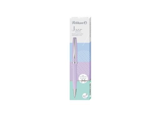 Pelikan Jazz Pastel K36, Klämma, Indragbar kulspetspenna med vridfunktion, Blå, 1 styck, Medium