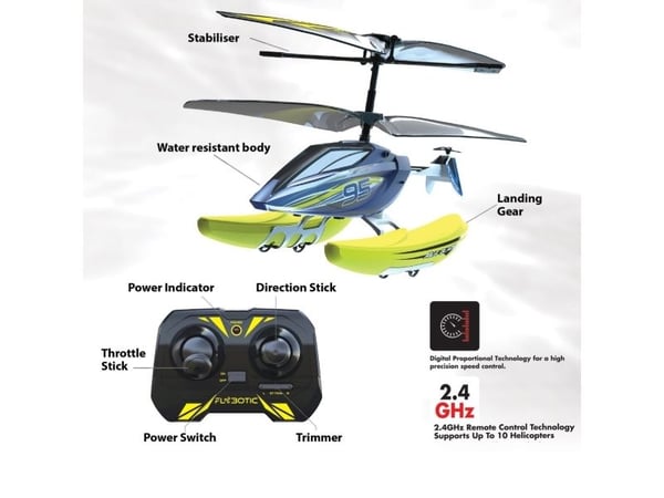 Silverlit Aqua Blaze 3-in-1 RC Helikopteri, Helikopteri, 8 År, Litium polymeeri (LiPo)