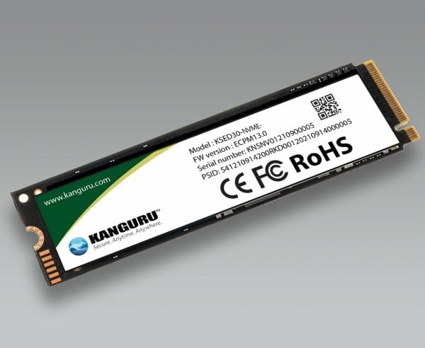 Kanguru Defender - SSD - kryptert - 1 TB - intern - M.2 2280 - PCIe 4.0 x4 (NVMe) - 256-bit AES - TCG Opal Encryption 2.0 - TAA-samsvar