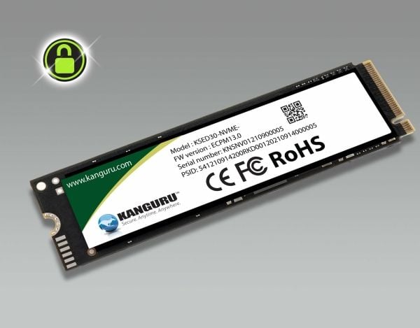 Kanguru Defender - SSD - kryptert - 1 TB - intern - M.2 2280 - PCIe 4.0 x4 (NVMe) - 256-bit AES - TCG Opal Encryption 2.0 - TAA-samsvar