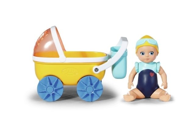 BABY born Splish Splash Pram with Emma, Badedukke, Gutt/Jente, 1 år, Flerfarget