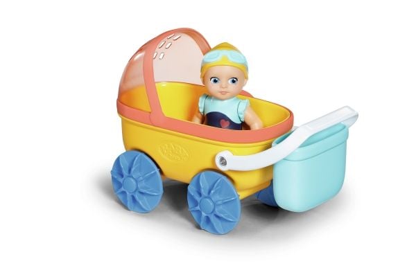 BABY born Splish Splash Pram with Emma, Badedukke, Gutt/Jente, 1 år, Flerfarget