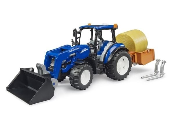 BRUDER Holland T5.120, Traktor, 3 År, Acrylonitrilbutadienstyren, Sort, Blå