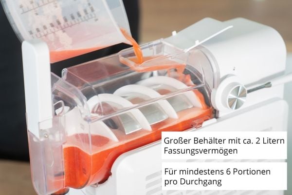 Unold Slush-Eismaschine Susi 48940, Kompressor-iskremmaskin, 2 l, Hvit, 1,2 m, Plast, Knapper