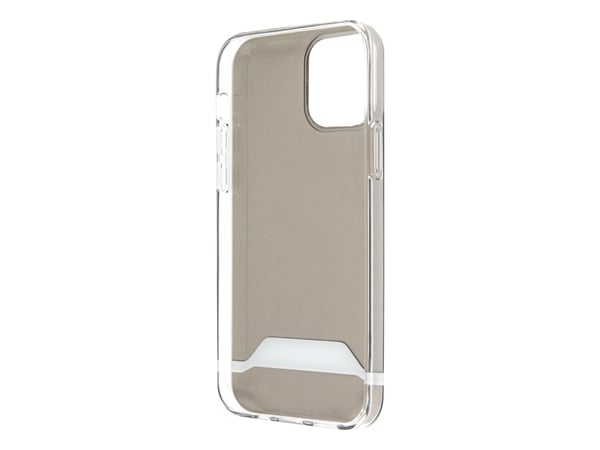 Mercedes Benz Apple iPhone 12 / 12 Pro Mercedes AMG-deksel Electroplate Black&White (AMHCP12MTCBW) gjennomsiktig