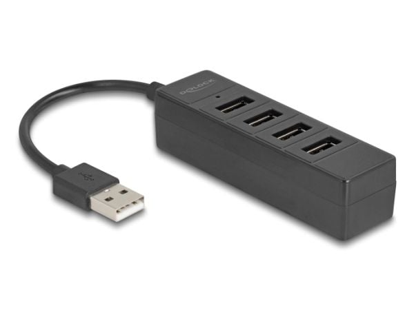 Delock - Hubb - Typ A - 4 x USB 2.0 - skrivbordsmodell