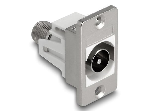 DeLOCK 90881, IEC / F, 75 O, Ruuvit, Uros, Naaras, Suora