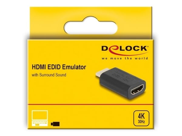 Delock - EDID-läsare/skrivare - HDMI - svart