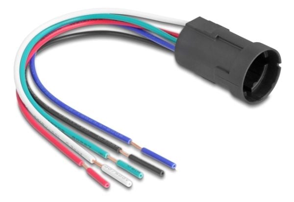 DeLOCK 90792, Pinniliitin, Suora, 230 V, 3 A, musta, Muovi
