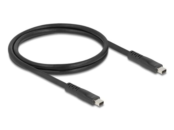 Delock - DisplayPort-kabel - Mini DisplayPort (hann) til Mini DisplayPort (hann) - DisplayPort 2.1 - 1 m - up to 80 Gbps data transfer rate, 16K 60...