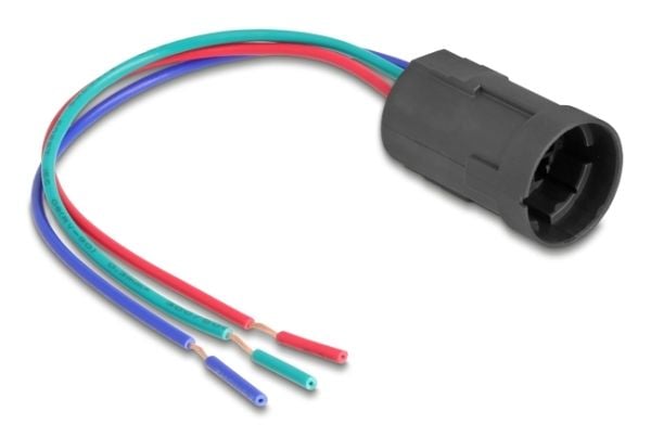 Delock - Easy 45 - trykknappbryter - 1 vippebryter - 3 A - AC 250 V - svart