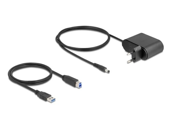 Delock - HDD / SSD-dokkestasjon - 1:2 clone function - brønner: 3 - 2,5" / 3,5" delt - SATA 6Gb/s - USB - svart