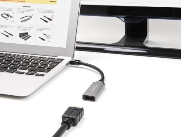 DeLOCK 64331, 0,15 m, Mini DisplayPort, HDMI, Uros, Naaras, Suora