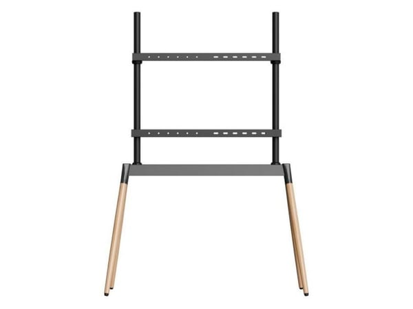 Gembird - Stativ - for TV - stål, plastikk, bjørk, SPCC - black/wood - skjermstørrelse: 55"-86" - plassering på gulv