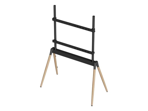 Gembird - Stativ - for TV - stål, plastikk, bjørk, SPCC - black/wood - skjermstørrelse: 55"-86" - plassering på gulv