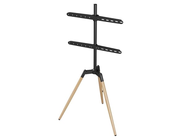 Gembird TVS-65S-01, 165,1 cm (65"), 100 x 100 mm, 600 x 400 mm, -70 - 70°, Bøketre, Plast, Stål, Sort, Tre