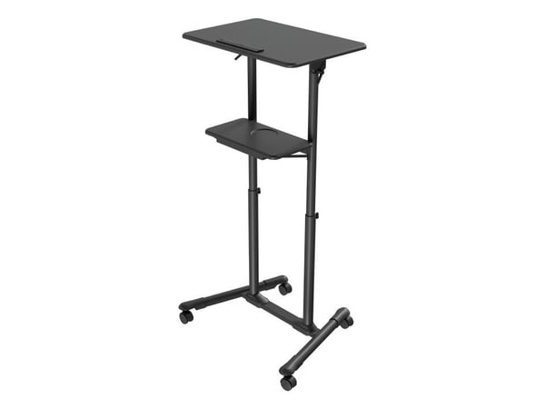 Gembird TVS-DESK-01-BK, Sort, 20 kg, 1110 - 1345 mm, MDF, Rektangulær form, 530 mm